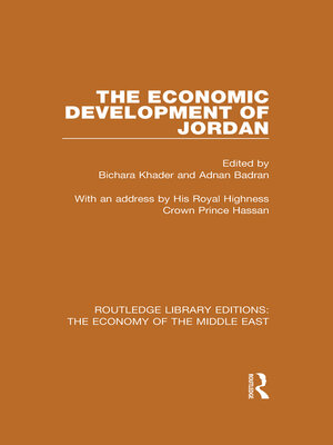 cover image of The Economic Development of Jordan (RLE Economy of Middle East)